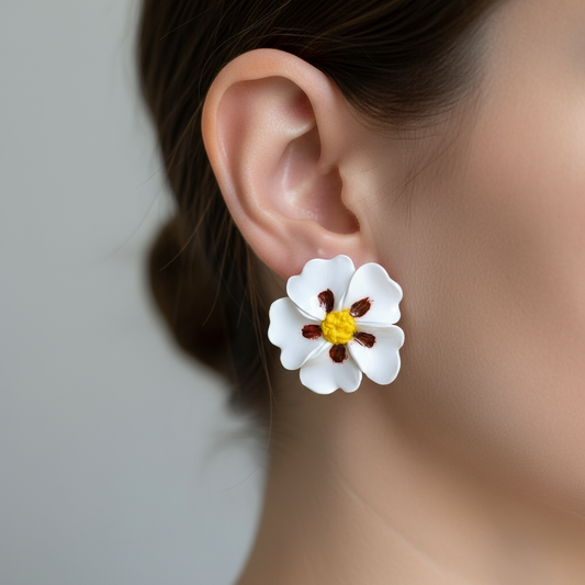 Brincos Esteva numa orelha