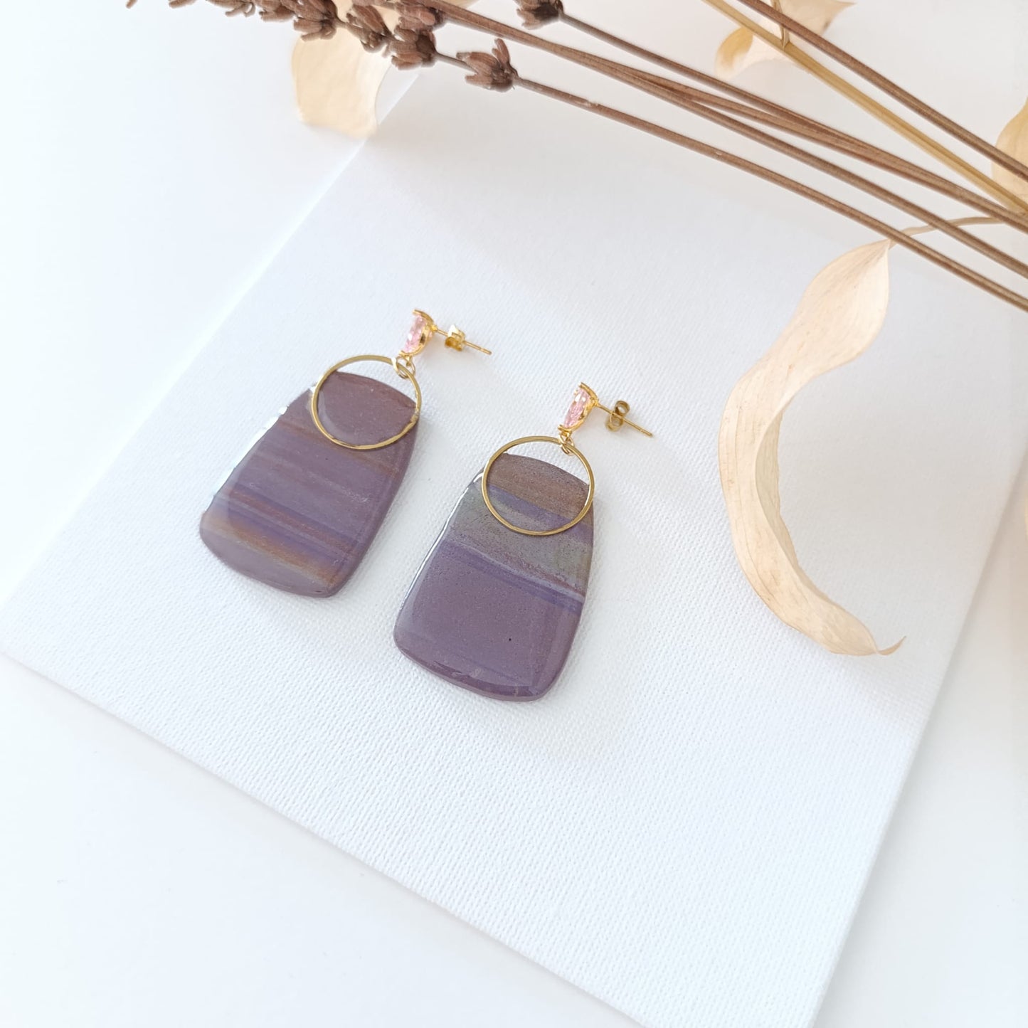 Brincos Zircónia Rosa