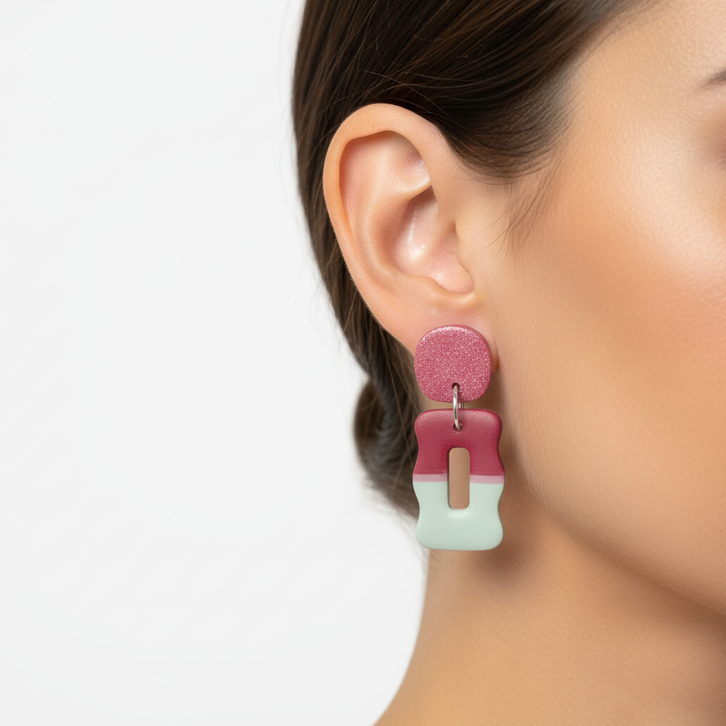 Brinco da foto em orelha