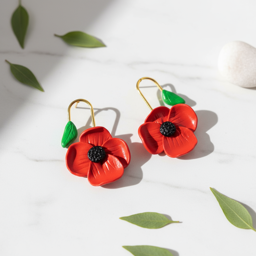 Brincos Papoila - foto de produto