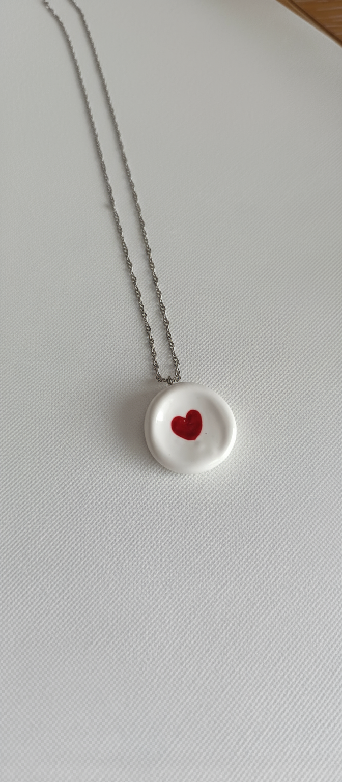 Colar coração sozinho
